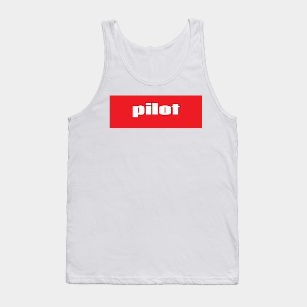 Pilot Tank Top by ProjectX23Red